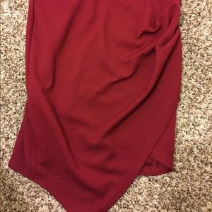 Mid-Size Maroon Skirt